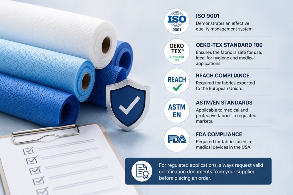 Nonwoven Fabric Certifications & Compliance