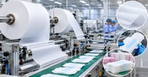 non-woven fabric for sanitary napkins